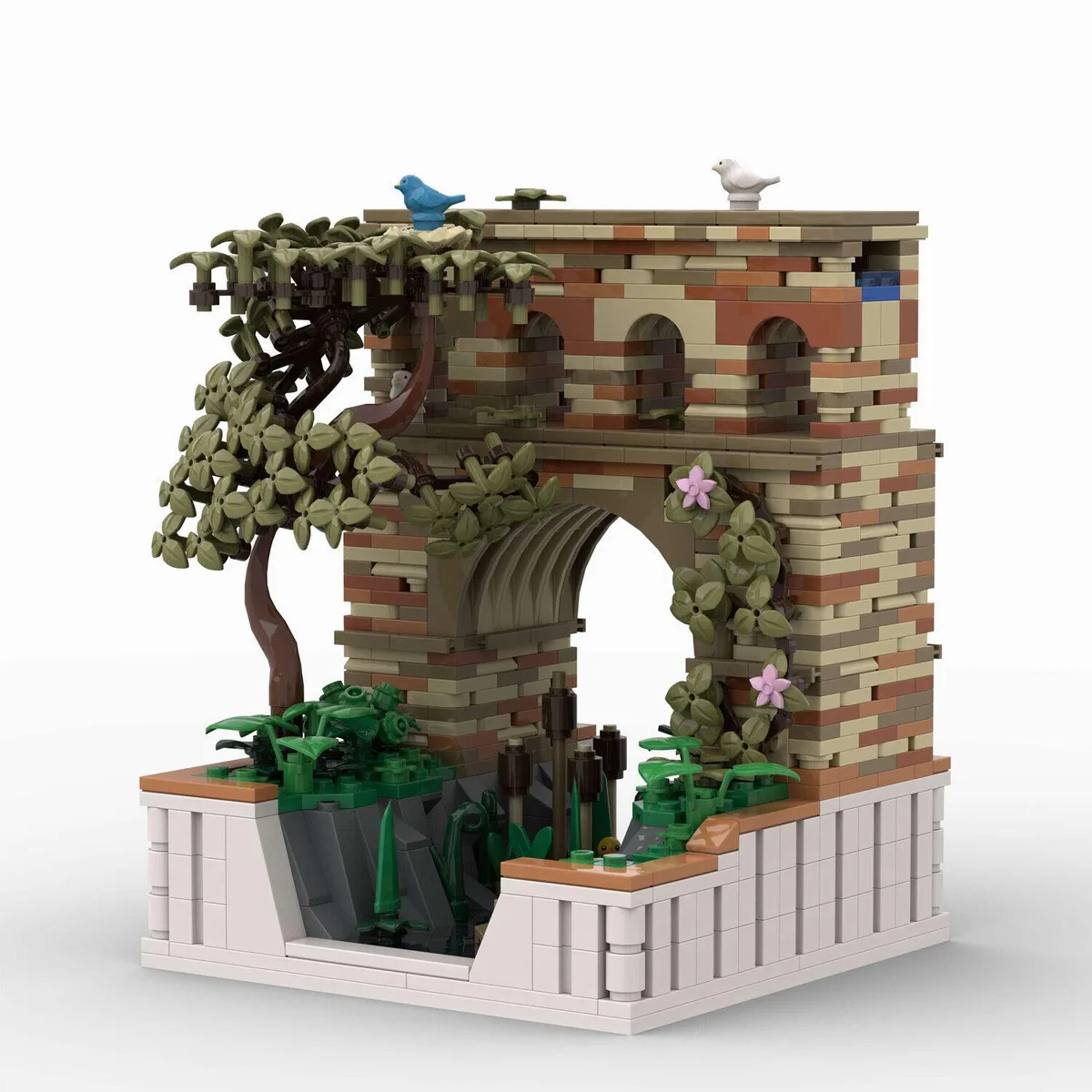 ZITIANYOUBUILD ZITIANYOUBUILD Roman Ancient Aqueduct 1067 Pieces MOC — product photo