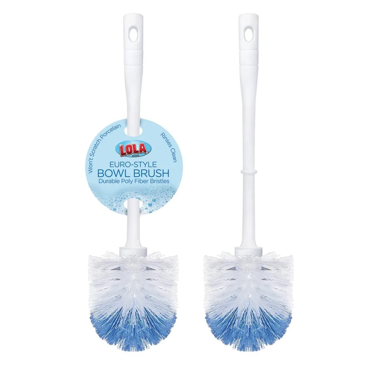 LOLA Classic Toilet Brush, 2 Pack, Poly Fiber Bristles — product photo
