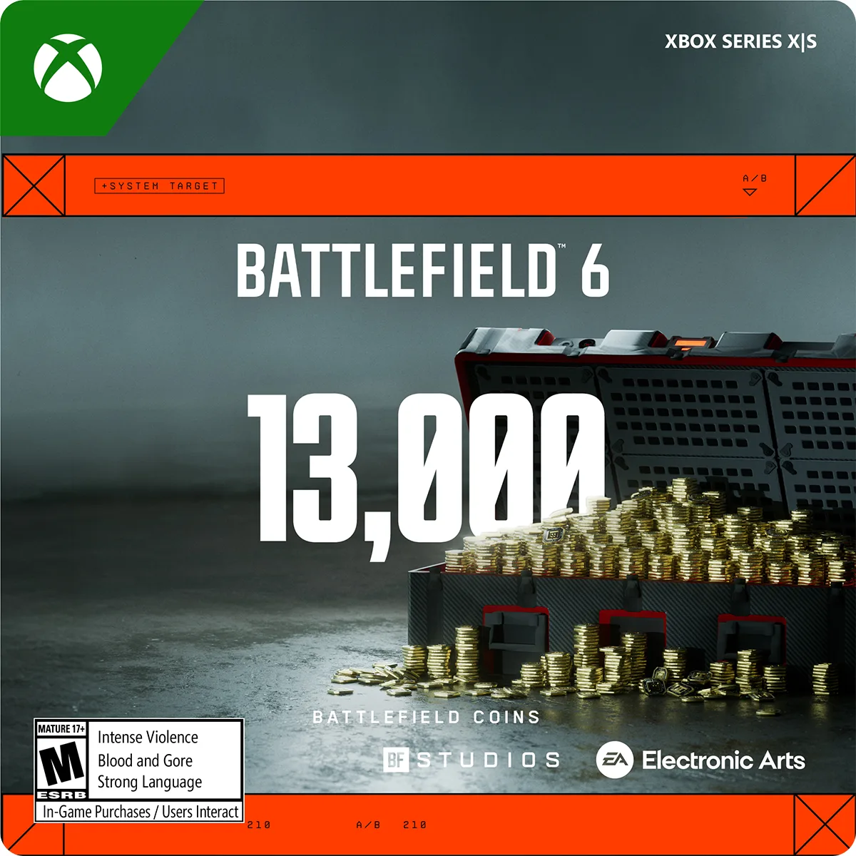 Electronic Arts Electronic Arts 7F6-00921 Battlefield 6 13000 BFC Xbox Series X|S downloadable game — product photo