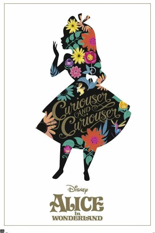 Posterazzi Posterazzi GPE5038 Alice In Wonderland Silhouette Poster 24 x 36 covering — product photo