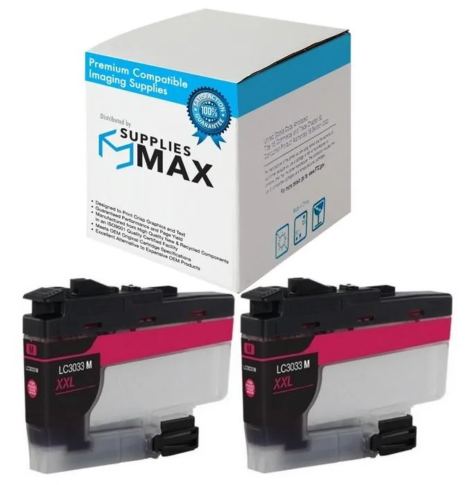 SuppliesMax SuppliesMax LC-3033M Magenta Inkjet Cartridge 2-Pack 1500 Pages — product photo
