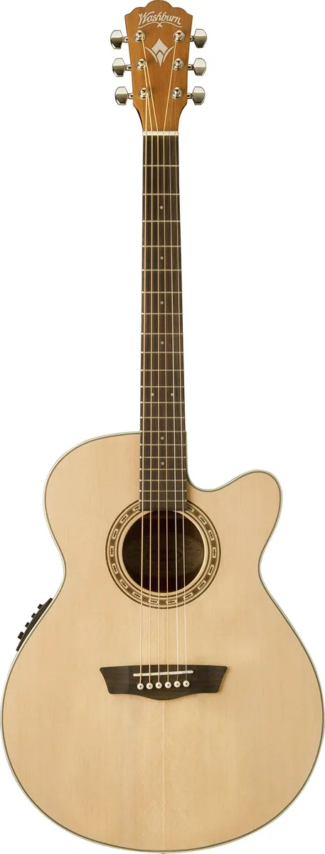 Washburn Washburn Harvest G7SCE 6-String Acoustic-Electric Guitar, Natural — product photo