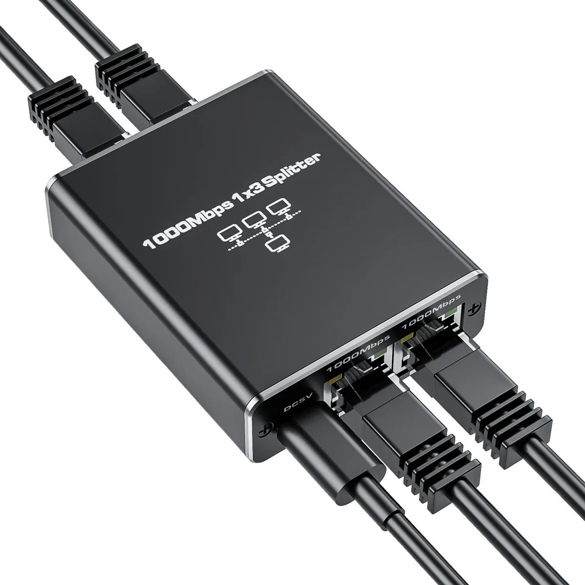 Vszerda Vszerda RJ451X3 Splitter 1 to 3 Ethernet Splitter 1000Mbps — product photo
