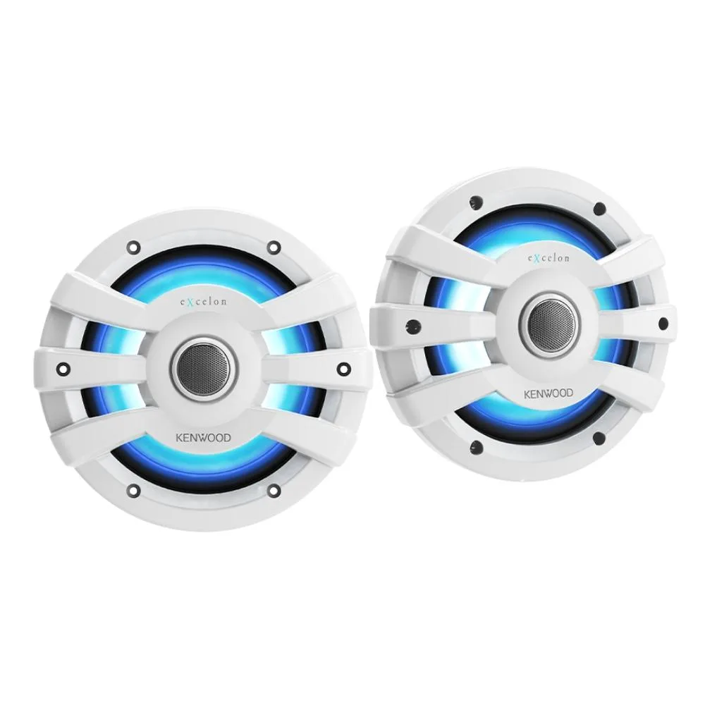 KENWOOD KENWOOD eXcelon XM77WL 7.7" 100W RMS IPX6 car speaker (White) — product photo