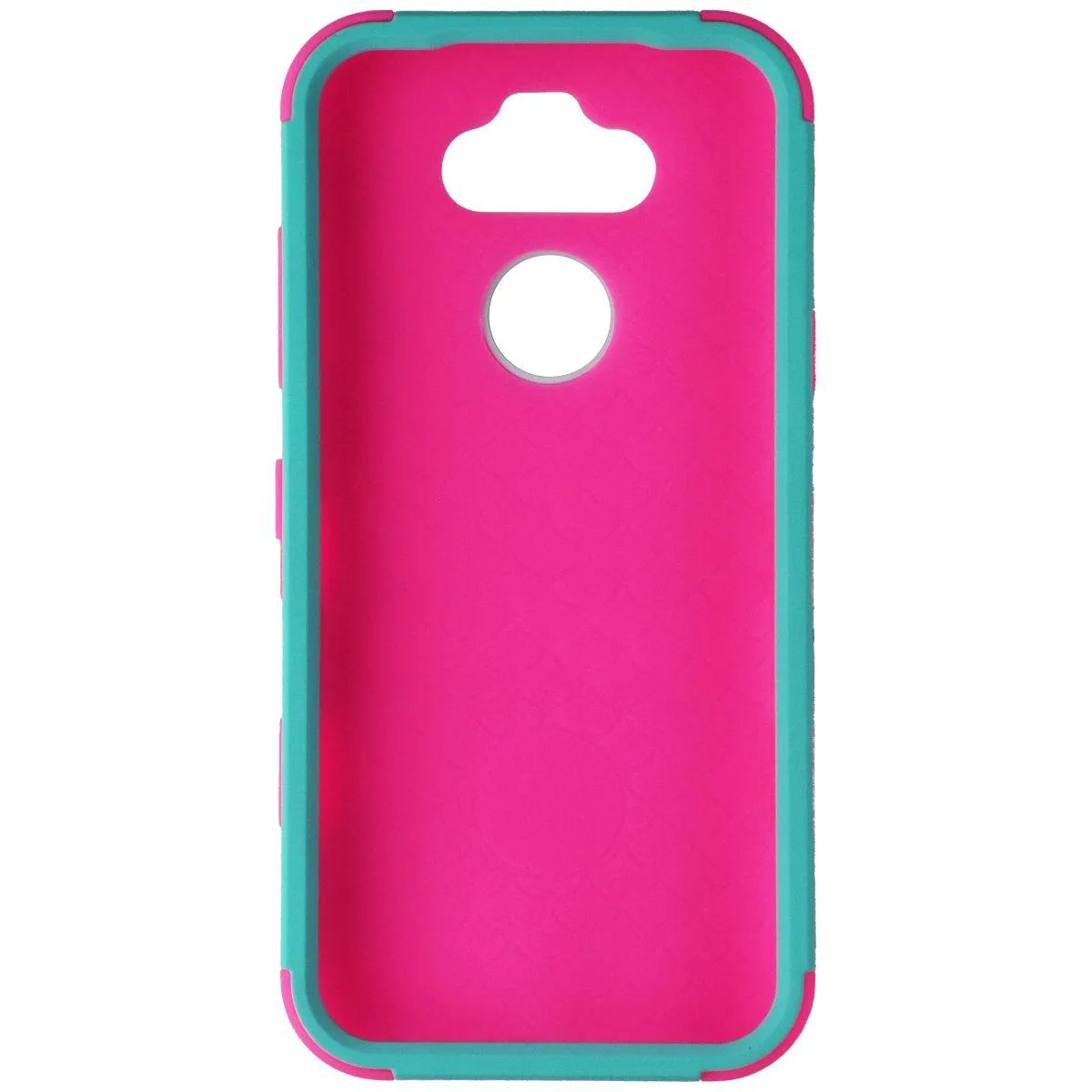 Mybat Mybat Tuff Series Dual Layer Case for LG K31 Aristo 5 Fortune 3 Teal Pink — product photo