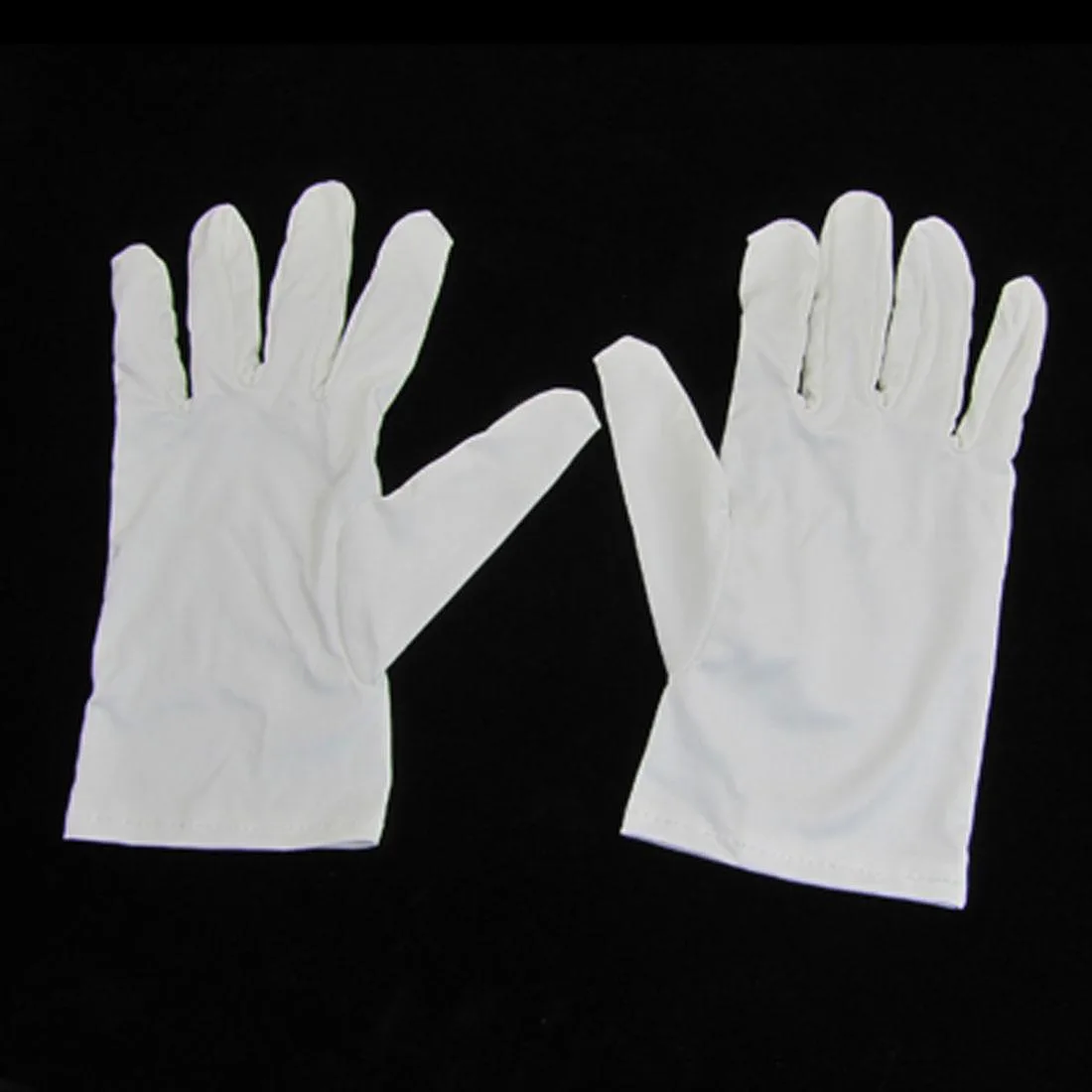 Unique-Bargains Unique-Bargains White Microfiber Gloves XXS 20cm Wrist — product photo