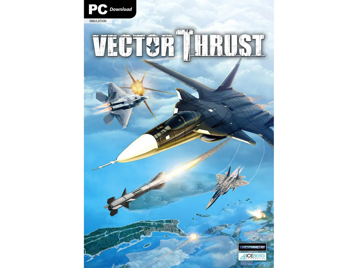 Digital game code card for Vector Thrust flight simulator