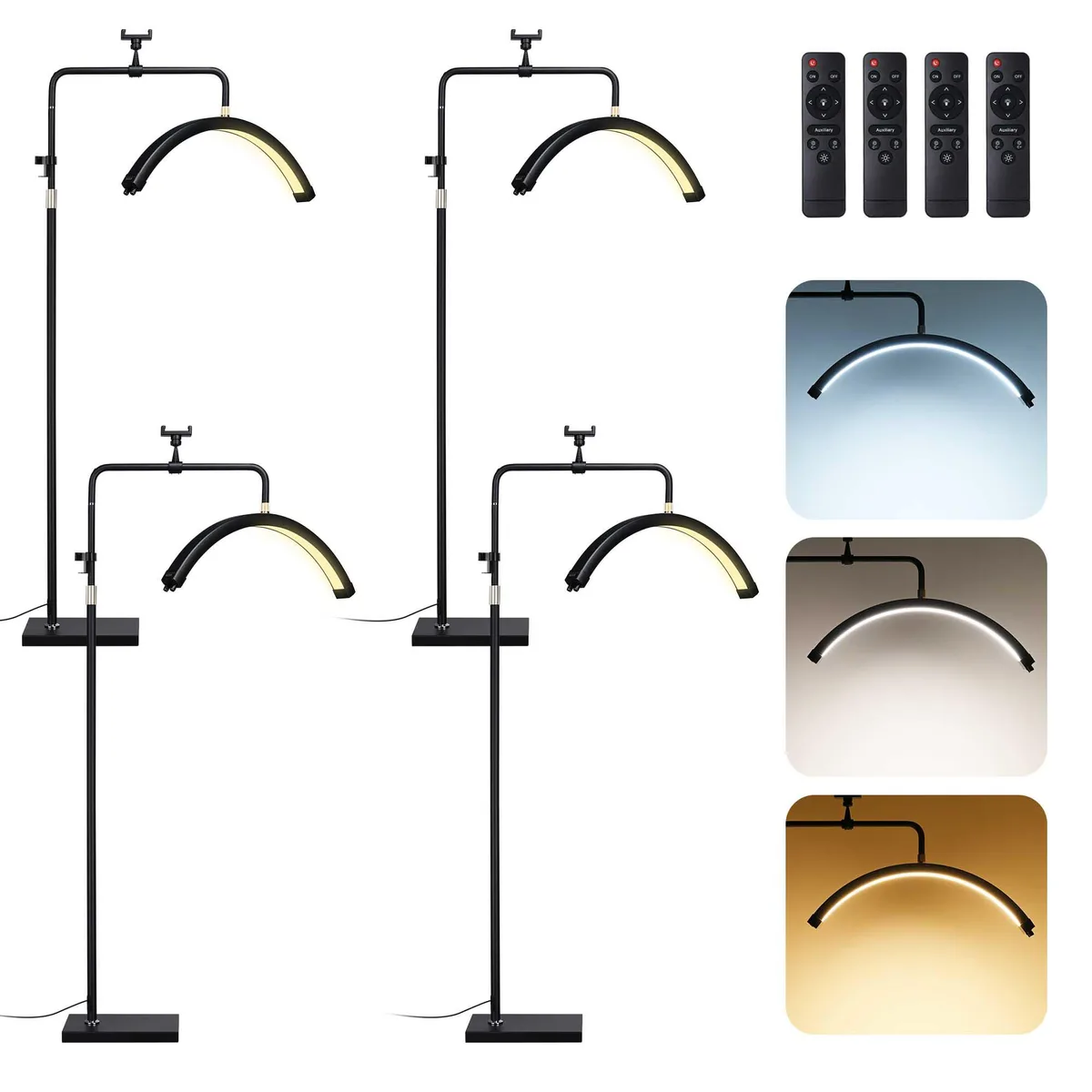 Byootique Byootique 12NDL003-28IN-06X4 floor lamp 28 in 360° 320 LED 4 pack — product photo