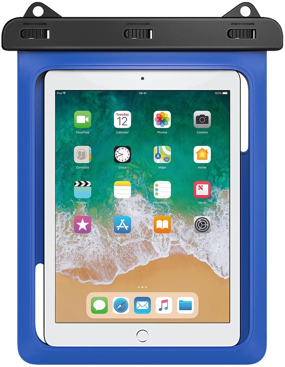 BONAEVER BONAEVER Waterproof Case Pouch Dry Bag Blue 10.2 inch — product photo