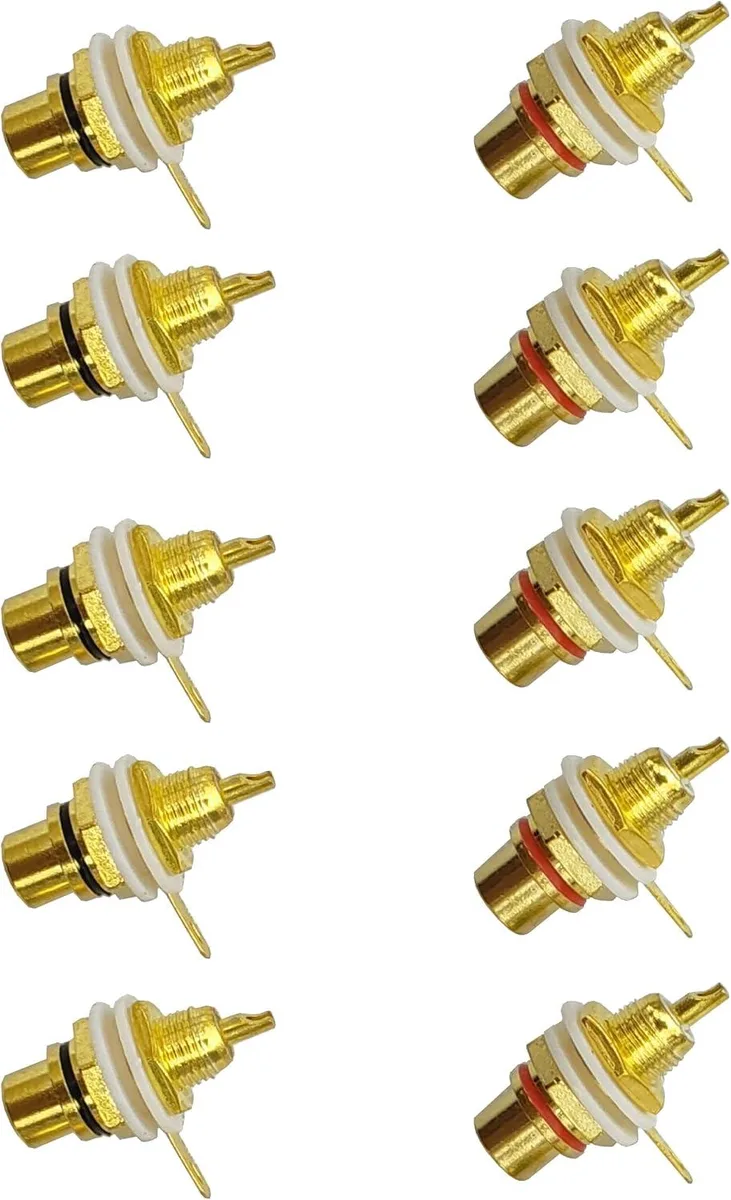 Boxwave Boxwave RCA Female Flange Panel Mount Adapter 10pcs — product photo