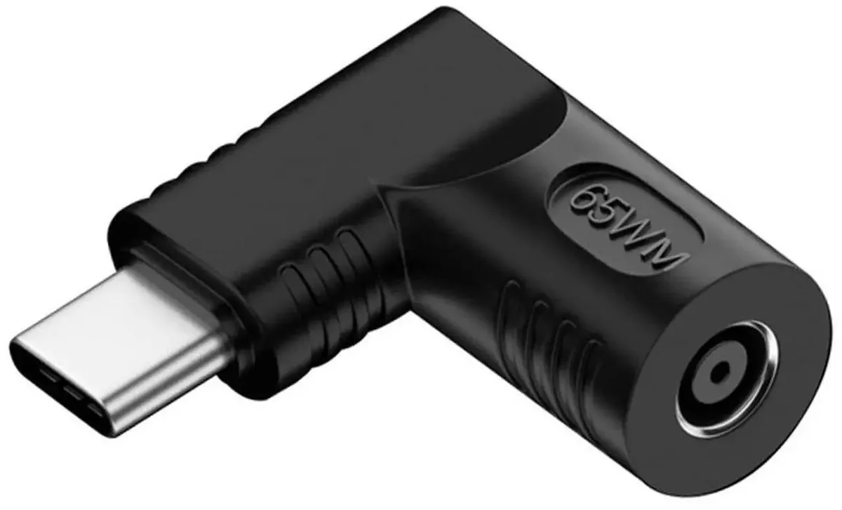 Vszerda Vszerda DC 20V Jack 4.5x3.0mm to USB-C 90° Right Angled Power Adapter 65W — product photo