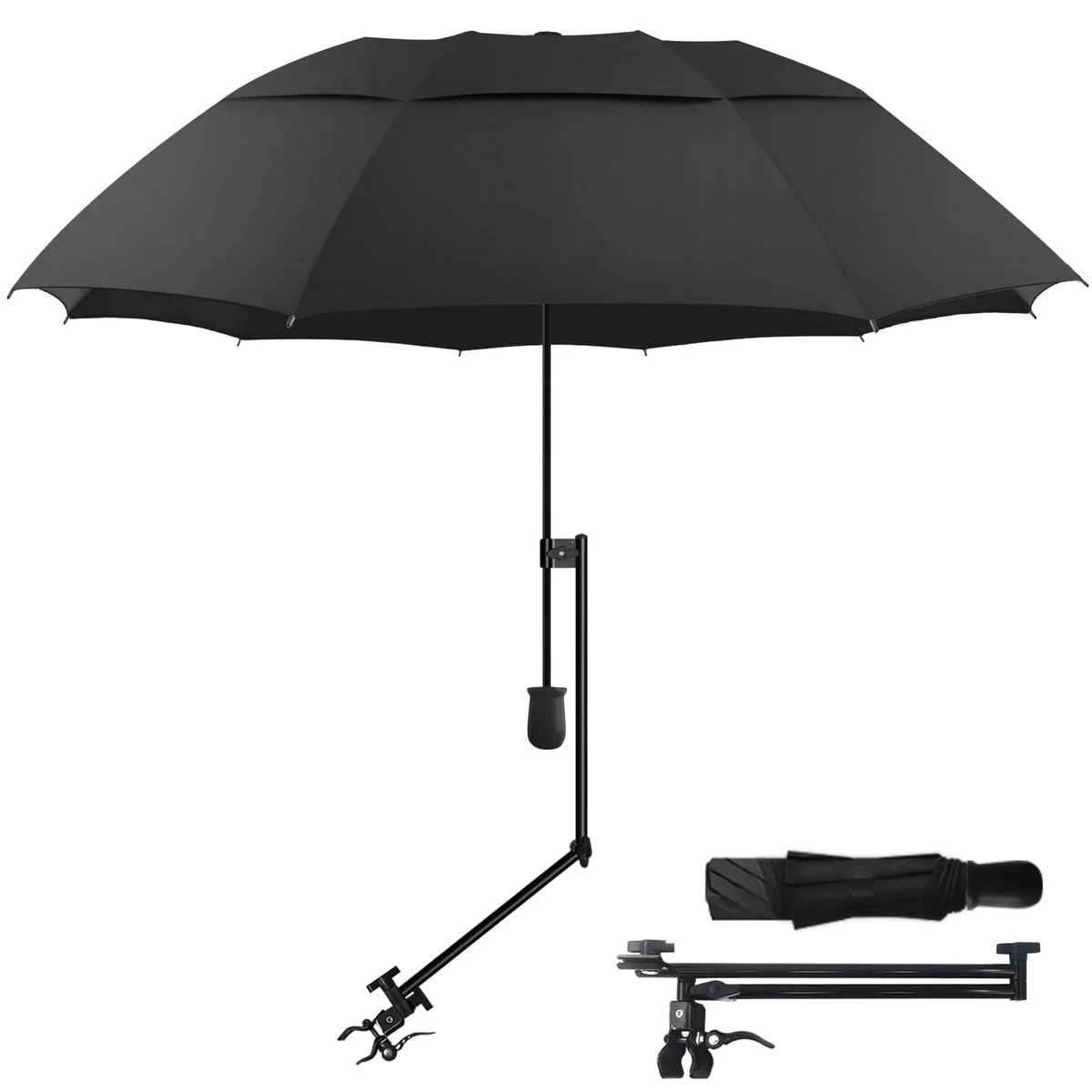  Golf Umbrella 43.3'' UPF 50+ Adjustable Clamp — product photo