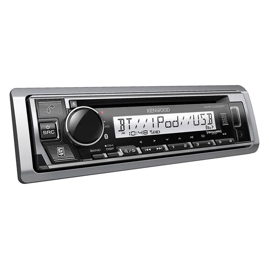 KENWOOD KENWOOD KMR-D382BT Marine CD Receiver Bluetooth Conformal Coated — product photo