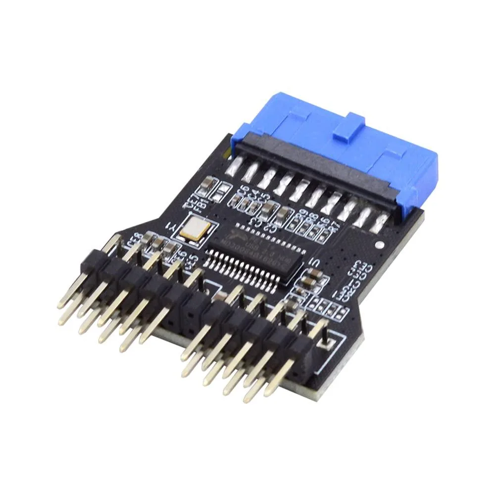 Fervit Fervit 19-Pin USB 3.0 Header to Dual USB 2.0 9-Pin Adapter — product photo