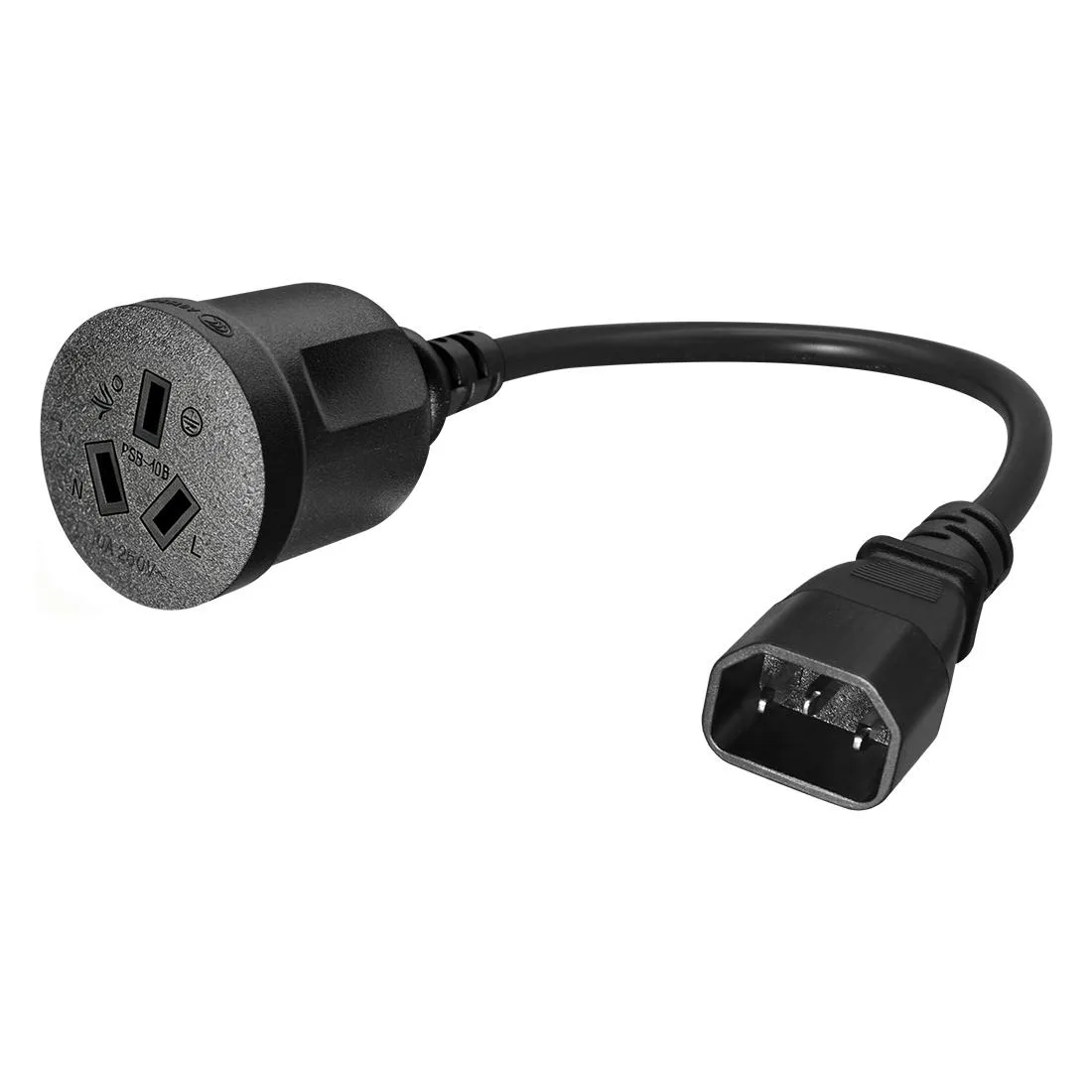 TeKit TeKit IEC 320 C14 to AU SAA Gender Changer 30cm — product photo