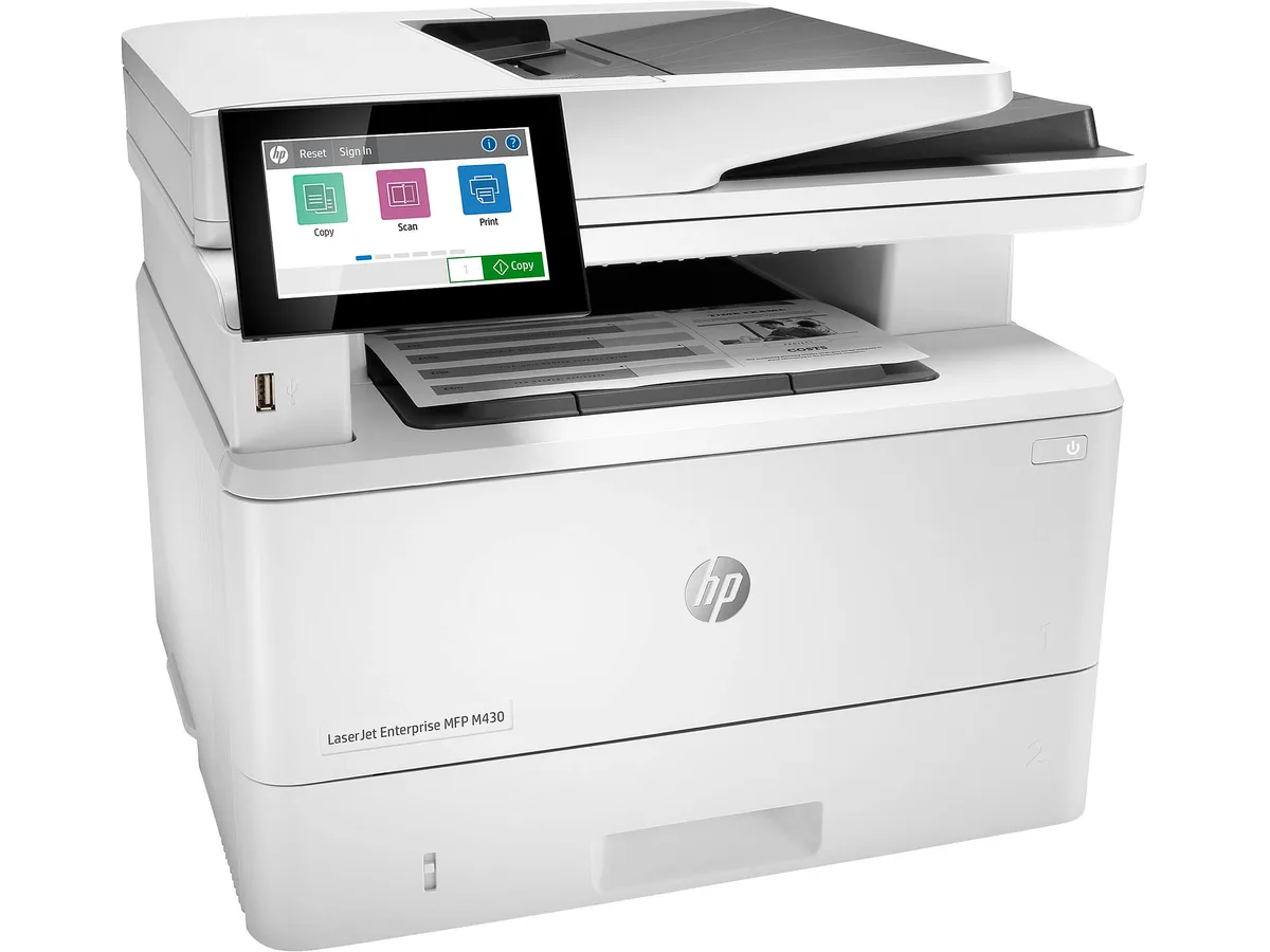 HP HP LaserJet Enterprise MFP M430f 3PZ55A#BGJ 4-in-1 laser printer — product photo