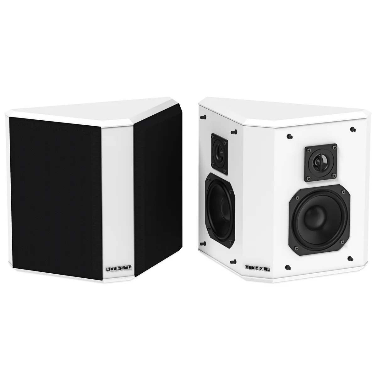 Fluance Fluance SXBP2WH Bipolar Surround Speakers White Pair — product photo