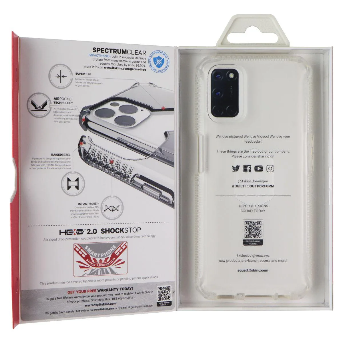 ITSKINS ITSKINS Spectrum Clear Case for OPPO A72 A52 Transparent — product photo