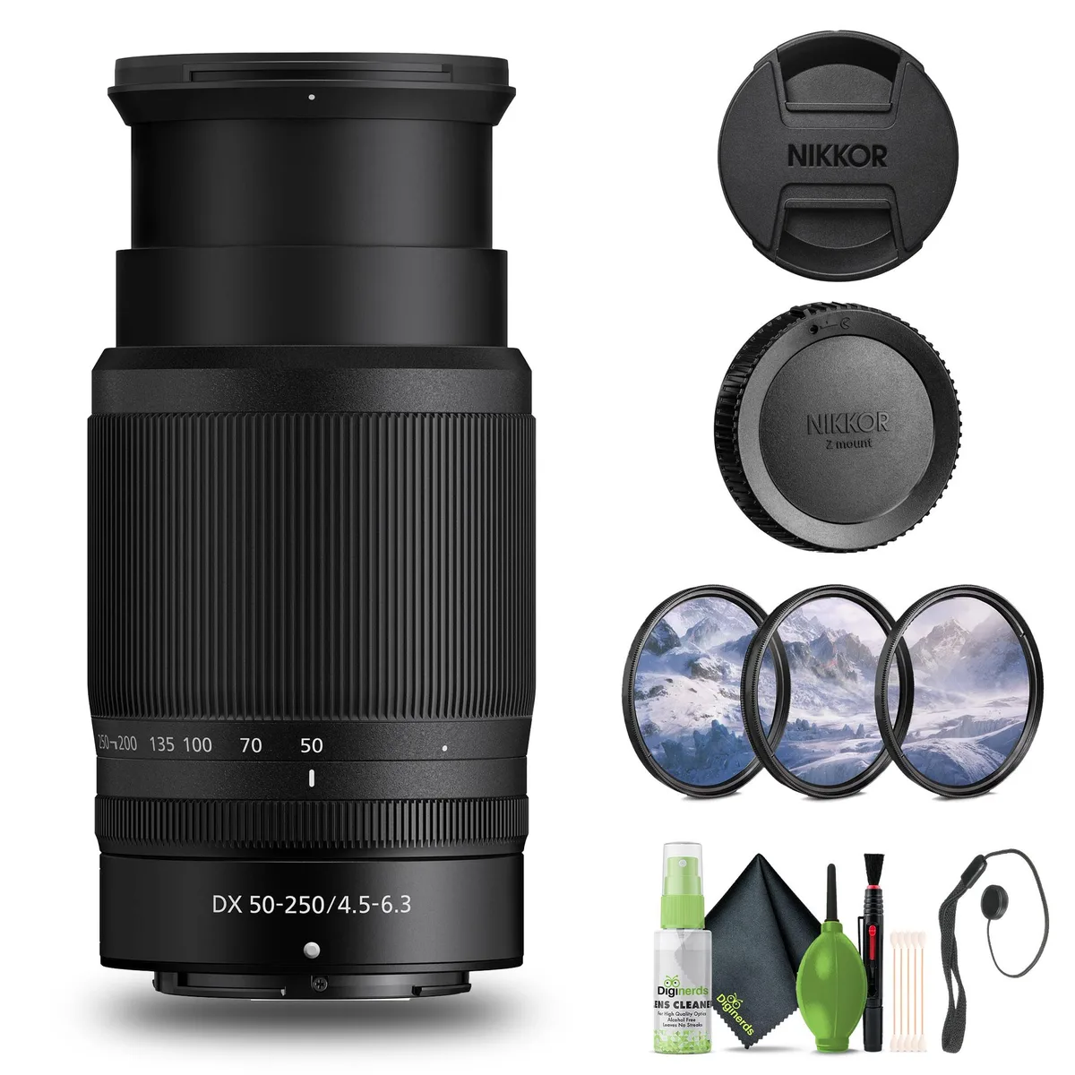 Nikon Inc Nikon NIKKOR Z DX 50-250mm f/4.5-6.3 VR Telephoto Zoom Lens Bundle — product photo