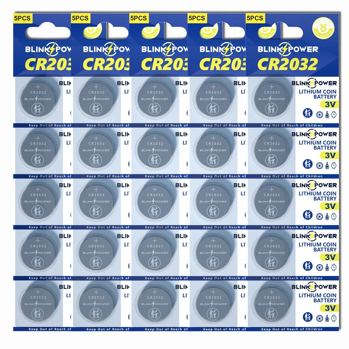 No Sew No Sew CR2032 3V Lithium Coin Battery 25 Pack 240mAh — product photo