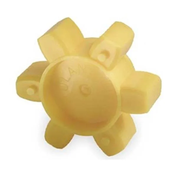 Yellow polyurethane jaw coupling spider one inch diameter