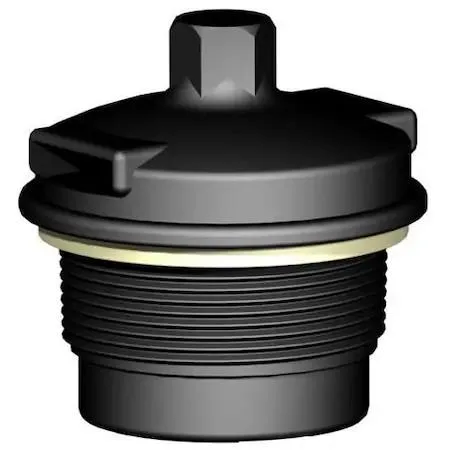 CPP dual action vent, male NPS threads, glass coupled polypropylene body