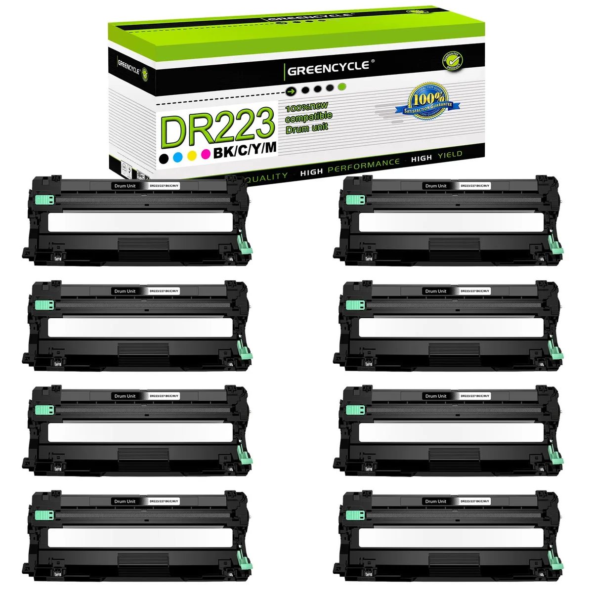 GREENCYCLE GREENCYCLE DR223CL 8 Pack Drum Unit 4 Colour 18000 Pages — product photo