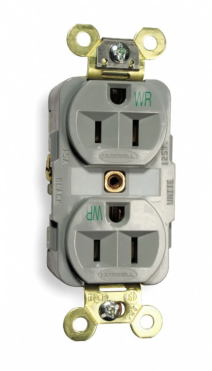 Hubbell Incorporated Hubbell Incorporated HBL5262GYWR dimmer switch, 15 A, gray — product photo