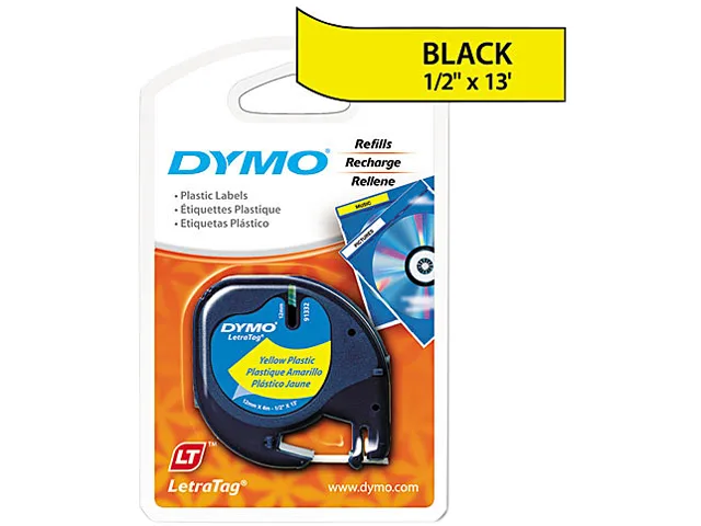 DYMO DYMO 91332 .50" x 13 ft Yellow Polyester Direct Thermal Tape — product photo