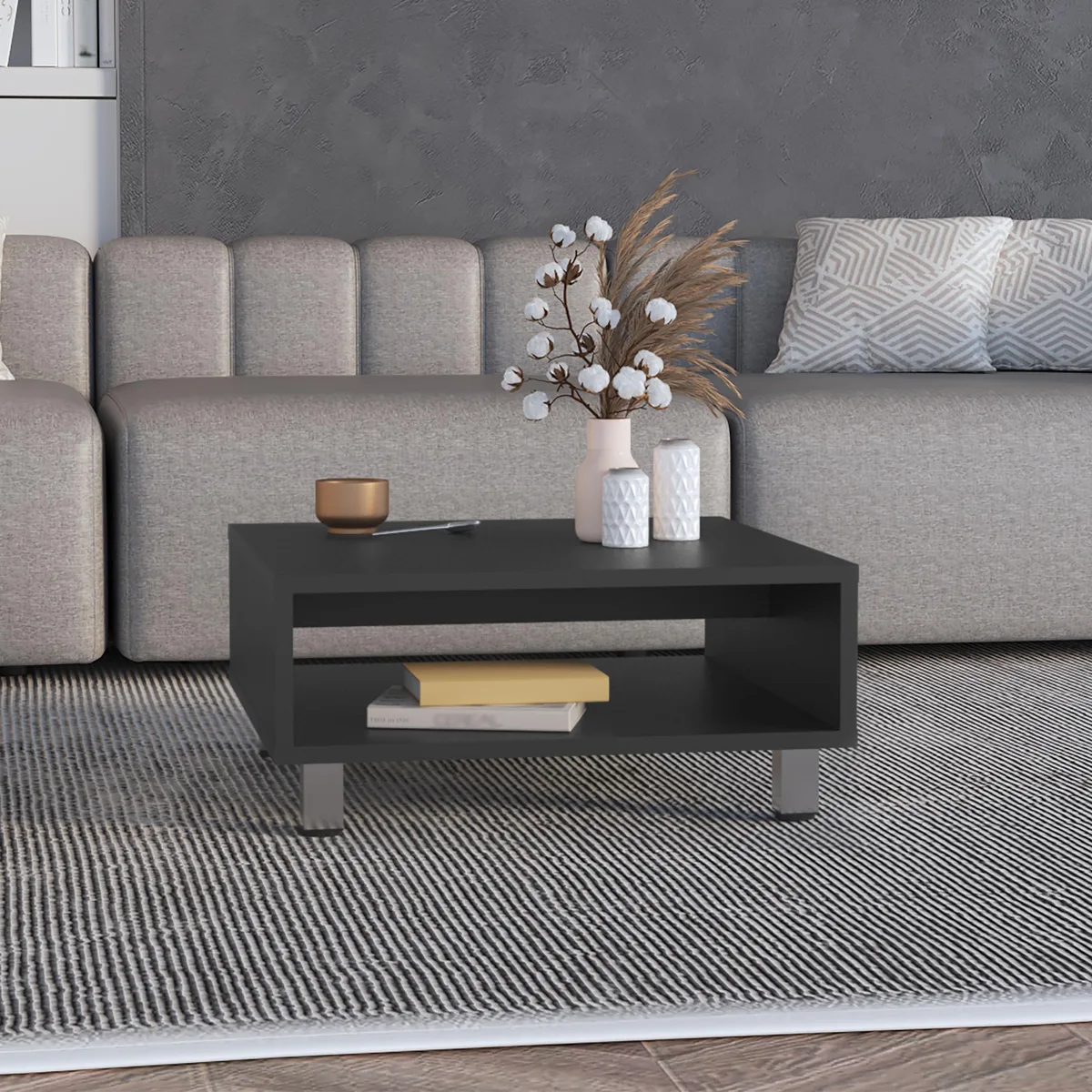 tuphen tuphen Coffee Table 10.6" H Black — product photo