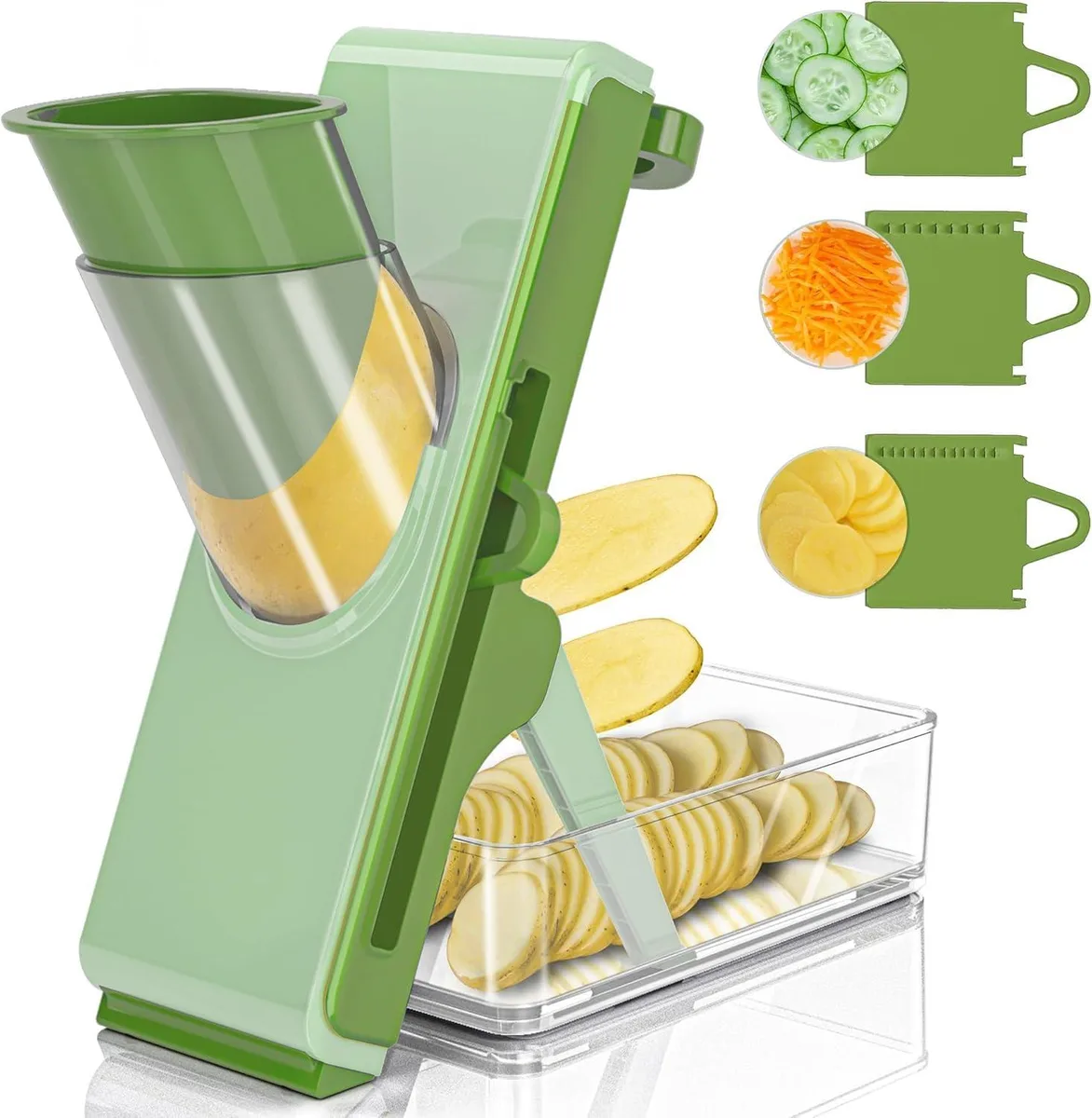 Eletronova MFS-Blue-007 Mandoline Slicer Green — product photo