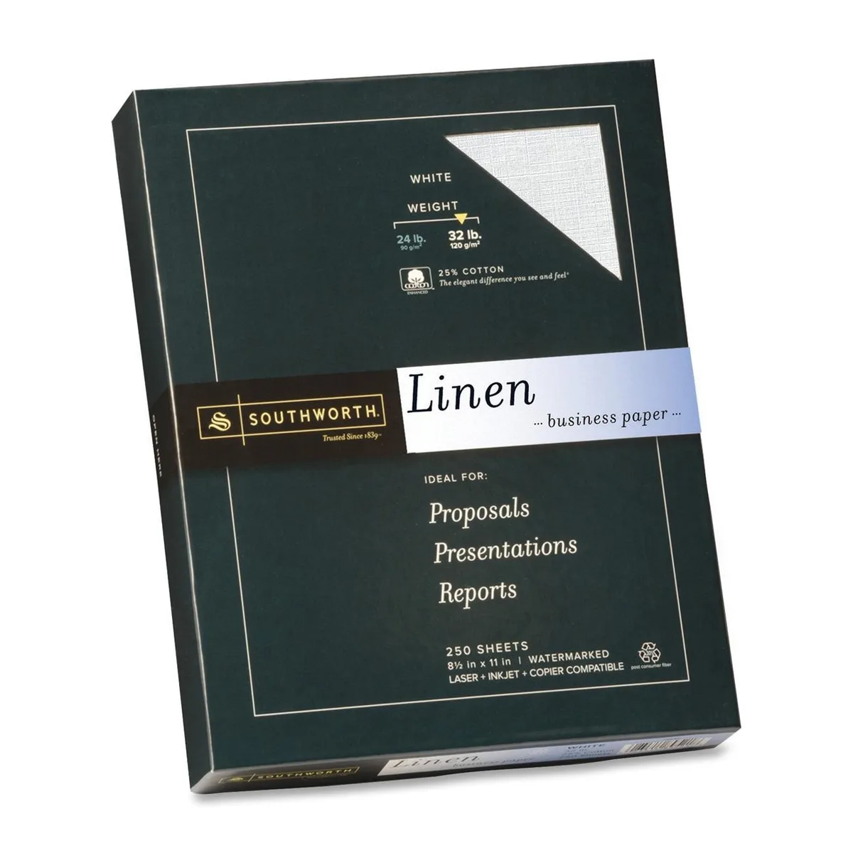 Southworth Southworth J558C Card Filing 32 lb 25% Cotton 250 Sheets — product photo