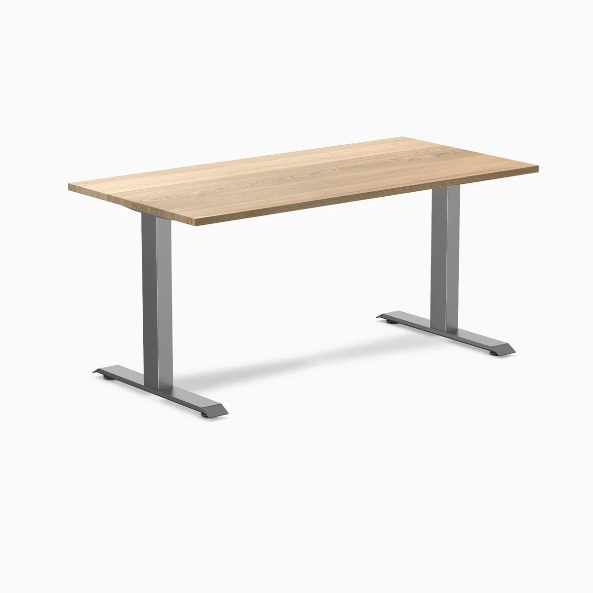 Desky Desky Zero Hardwood Office Desk White Ash 60 x 30 in Space Gray — product photo