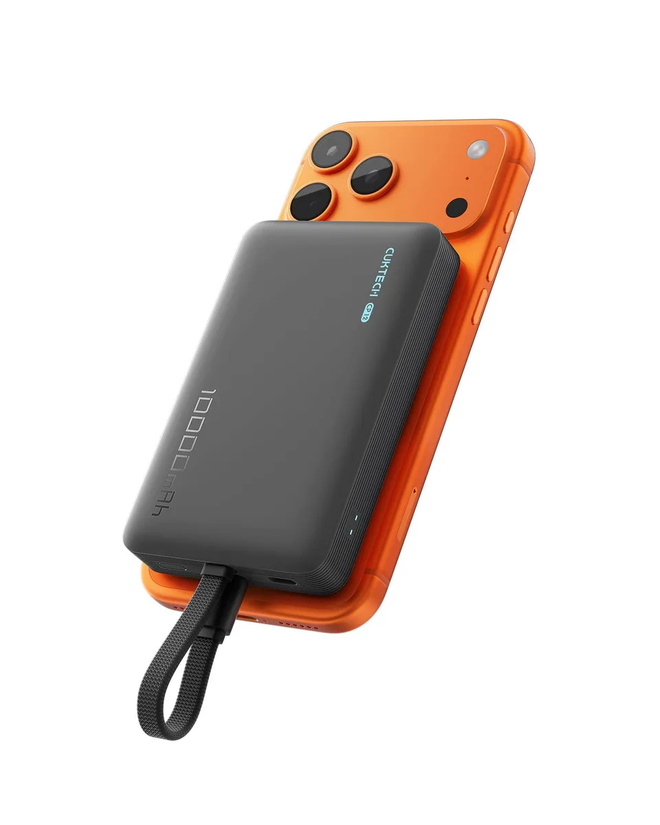  CUKTECH WPB100L 10000mAh power bank 20W 7.5W wireless — product photo