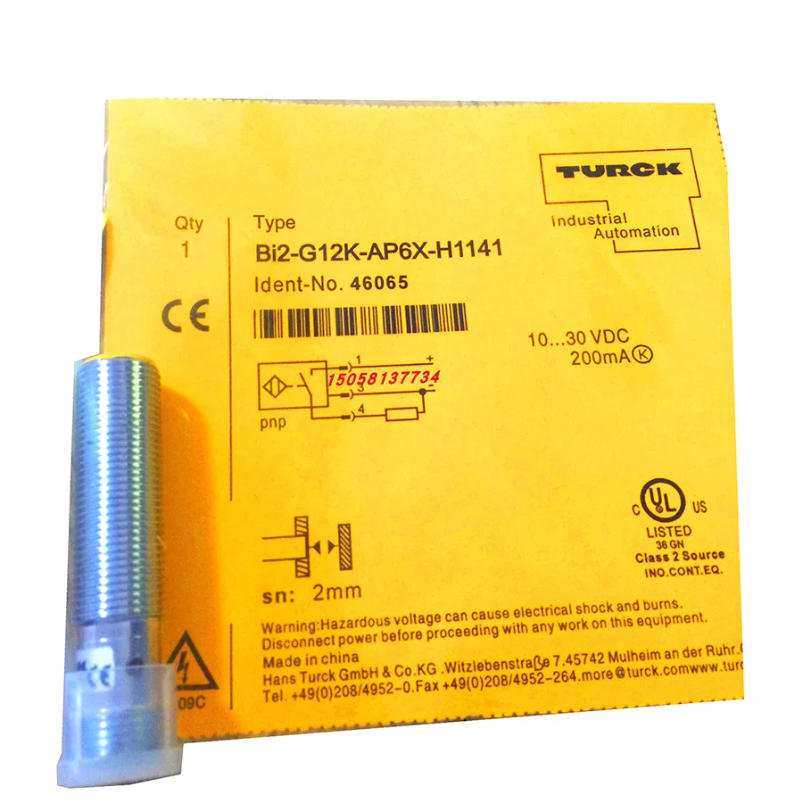 Turck Turck Bi2-G12K-AP6X-H1141 4670260 inductive sensor PNP electrician tool — product photo