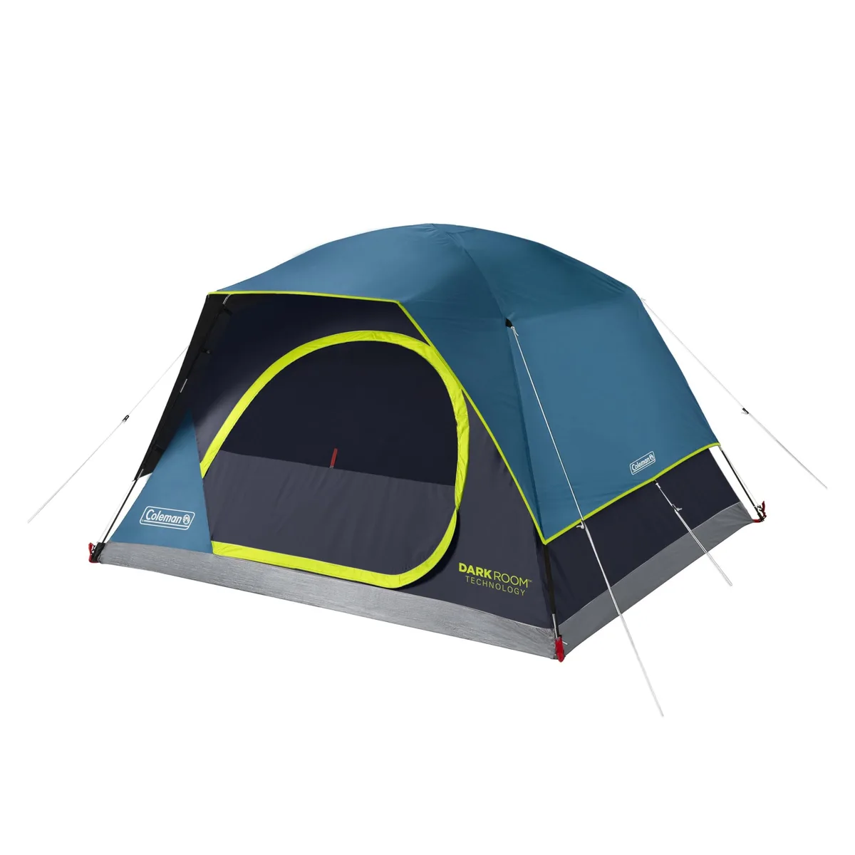 Blue Coleman Skydome 4-person dome tent with rainfly and pre-attached poles