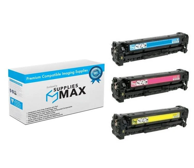 SuppliesMax SuppliesMax HP U0SL1AM Toner Cartridge Combo Pack (C/M/Y) 1800 Pages — product photo