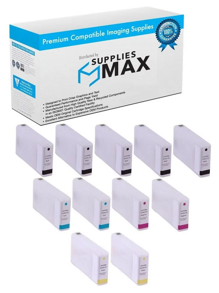 SuppliesMax SuppliesMax T676XL-5B2CS Inkjet Combo Pack 5BK 2CMY 2400 Pages — product photo