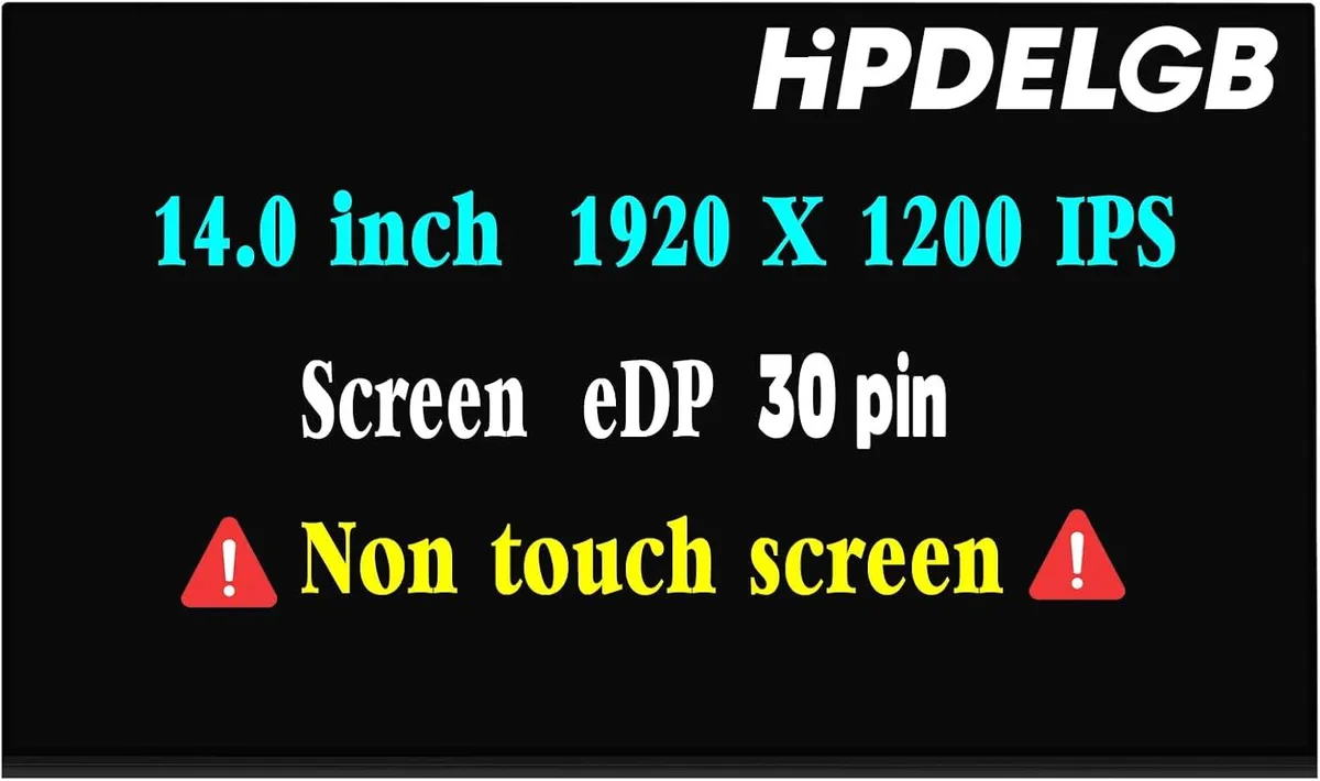 NUOLAISUN NUOLAISUN 14.0 inch 1920x1200 30Pin Non-Touch laptop screen — product photo