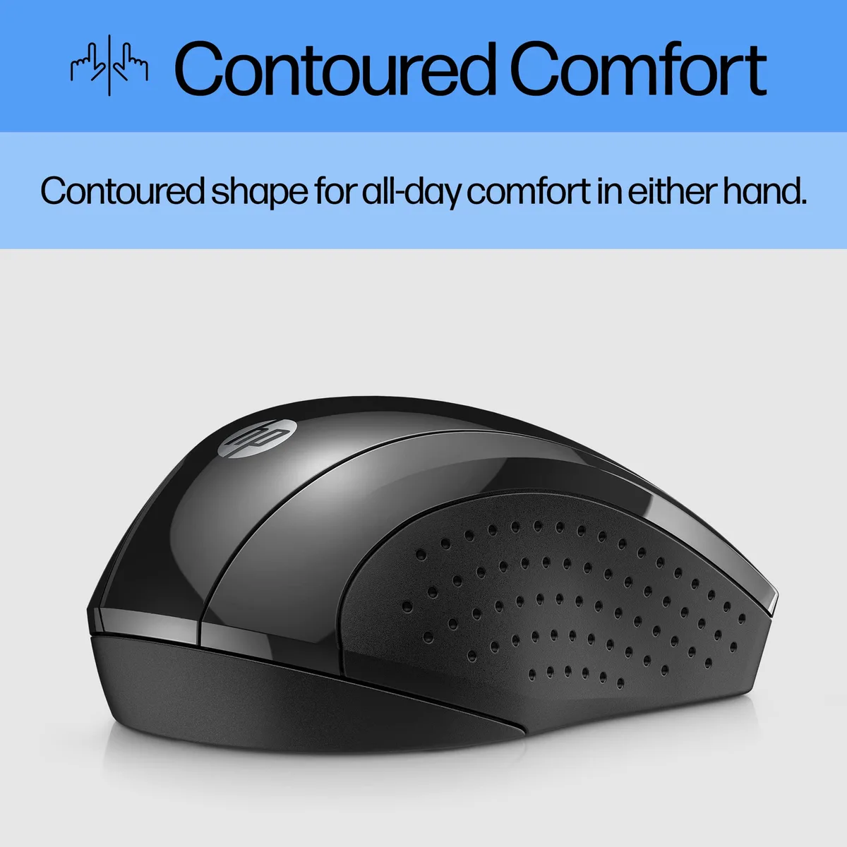 HP HP X3000 G3 wireless mouse black 2.4 GHz 30 ft — product photo
