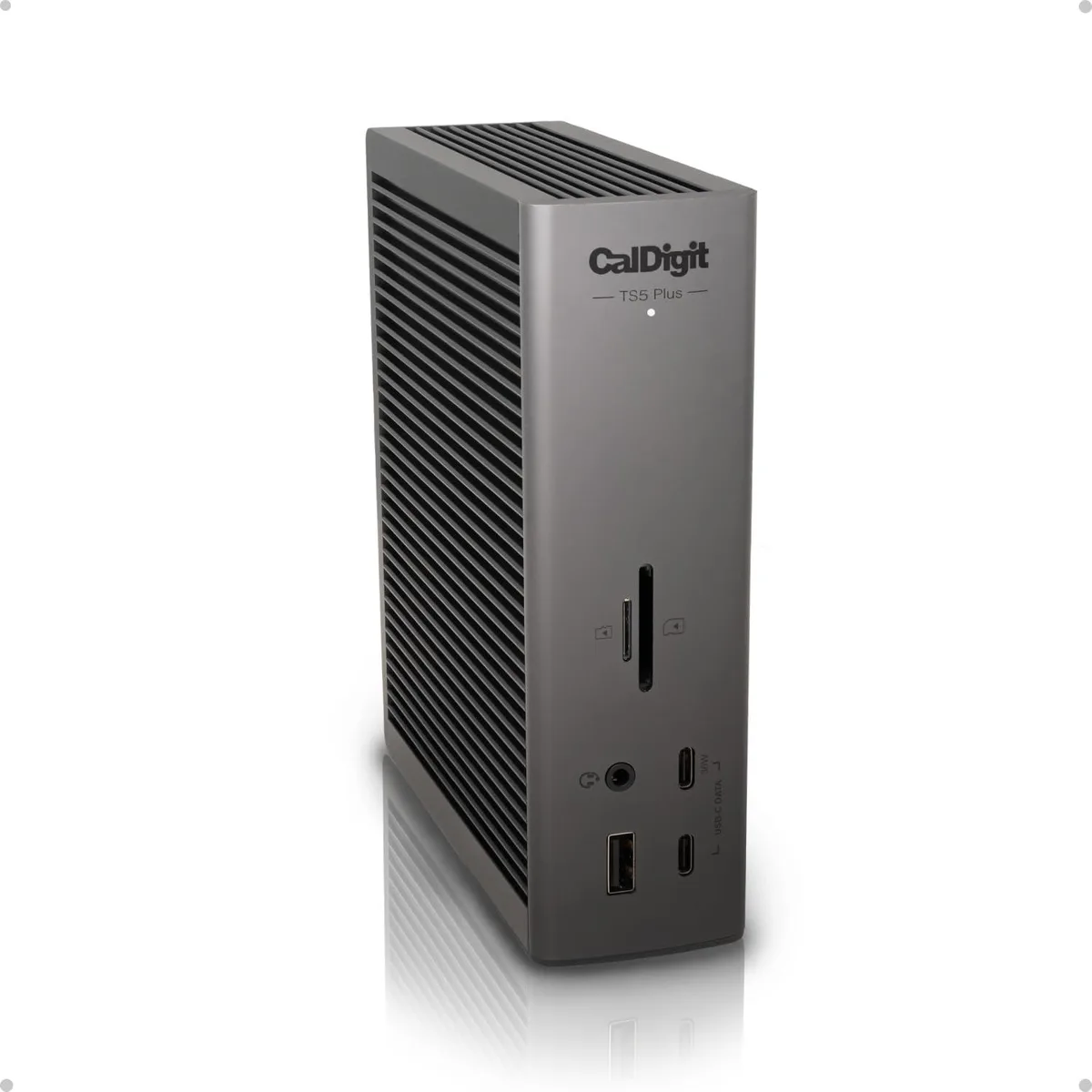 CalDigit CalDigit TS5 Plus Thunderbolt 5 Docking Station 20 Port 140W Charging 330W PSU — product photo