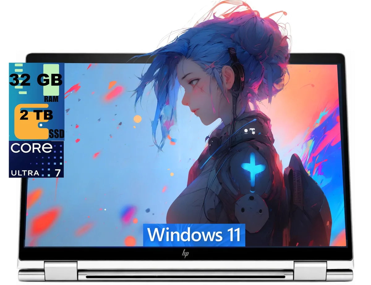 HP HP Elite x360 14 2-in-1 laptop Ultra 7 155H 32GB 2TB OLED 120Hz — product photo