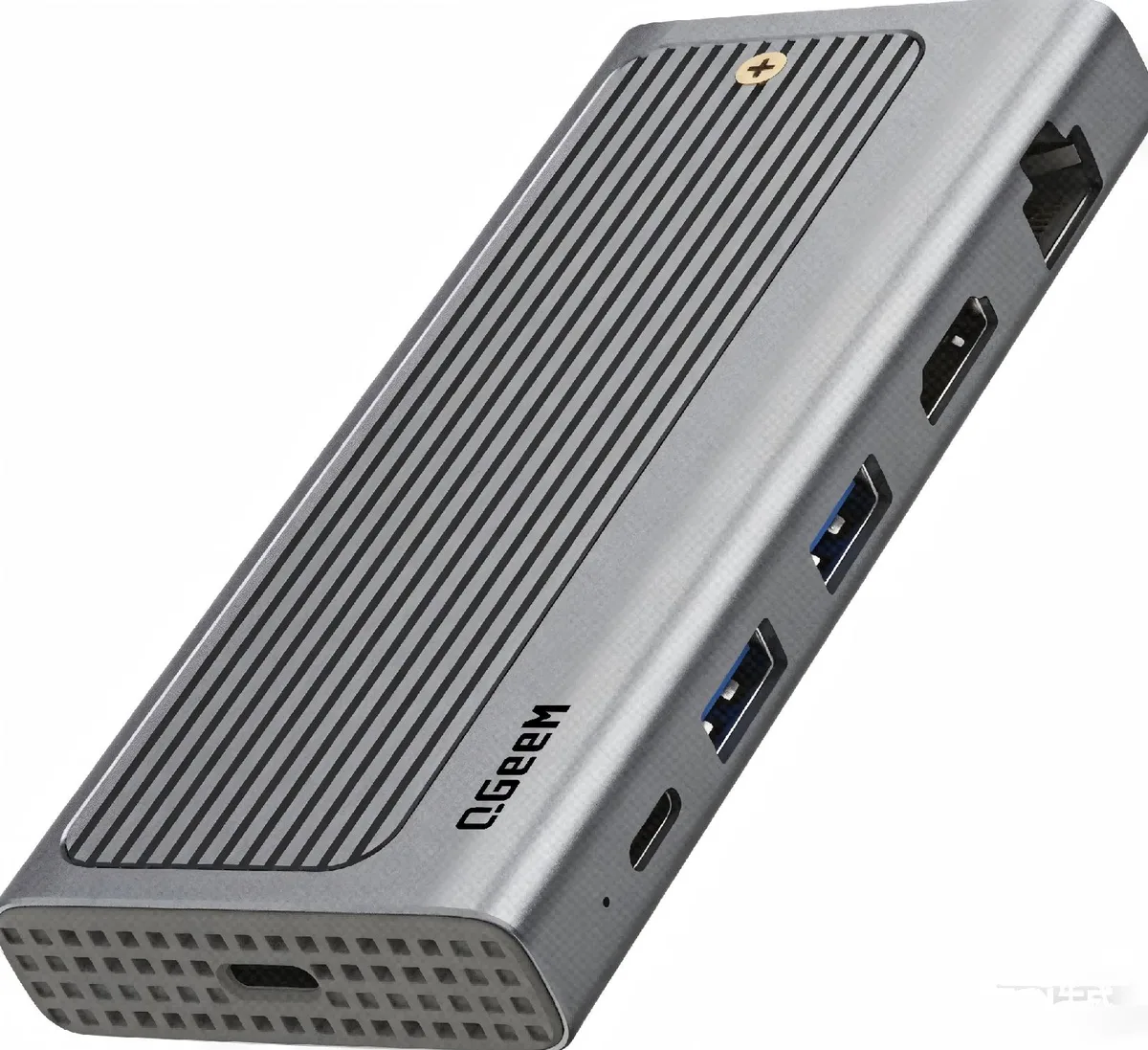 QGeeM QGeeM 5-in-1 USB-C Docking Station Grey — product photo