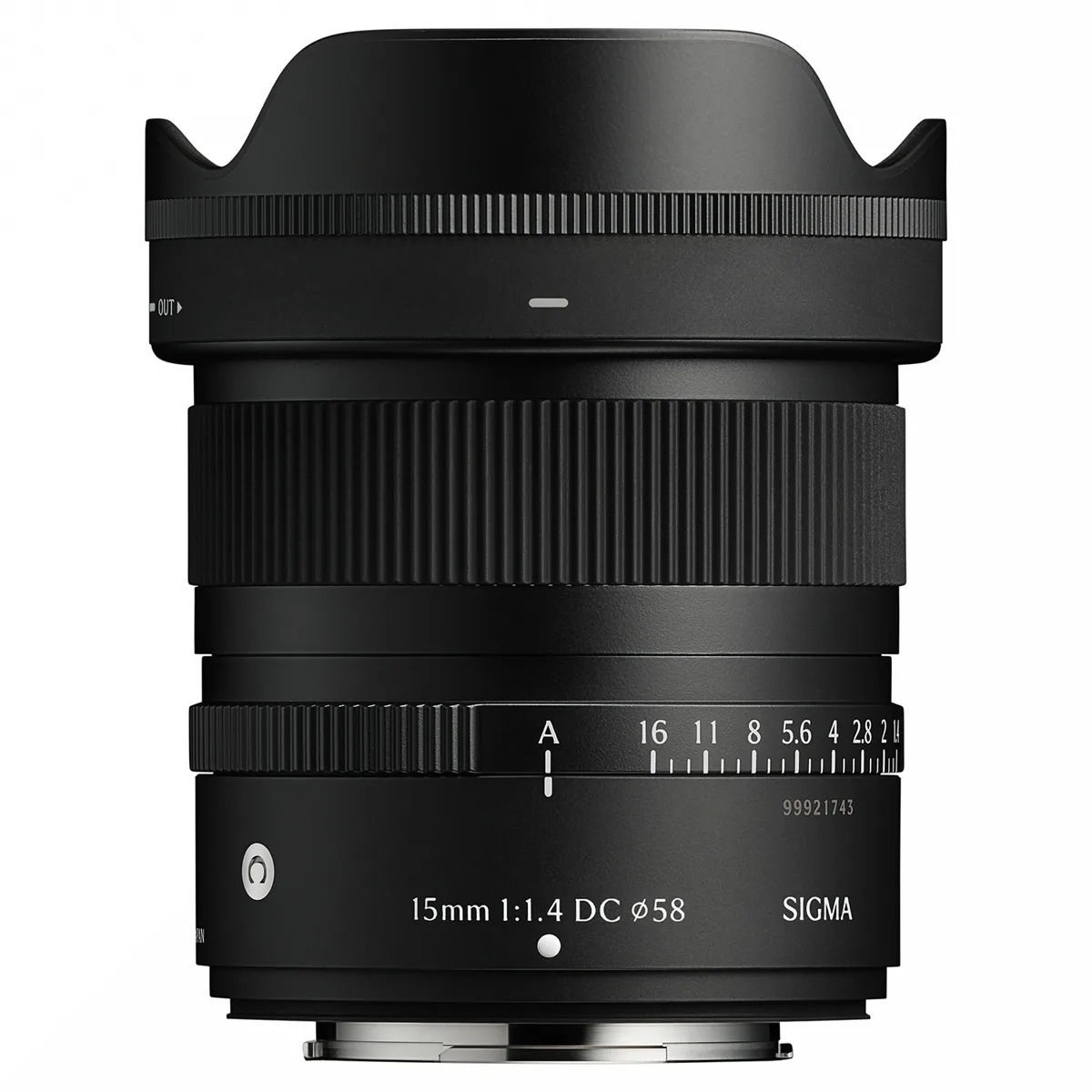 SIGMA SIGMA 15mm f/1.4 DC Contemporary Fujifilm X camera lens — product photo