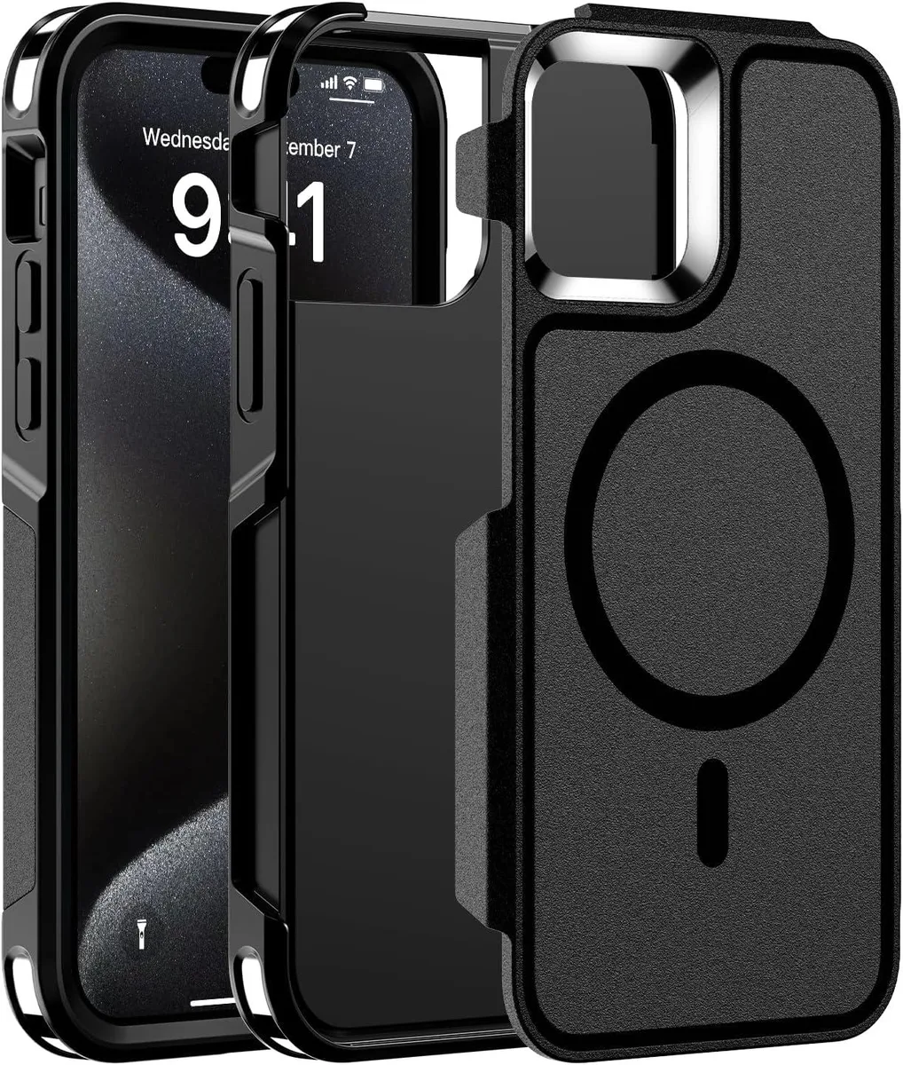 iworkmart iworkmart Magnetic Case for iPhone 15 Pro Max 6.7 inch Black — product photo