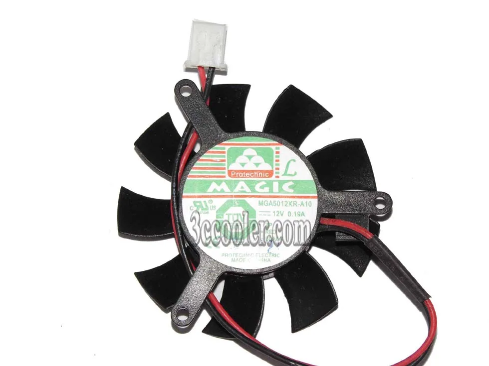 Zyvpee Zyvpee MGA5012XR-A10 12V 0.19A 2 Pin VGA Cooling Fan — product photo