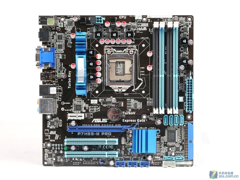 ASUS ASUS P7H55-M Pro Intel H55 LGA 1156 DDR3 16GB Micro ATX Motherboard — product photo
