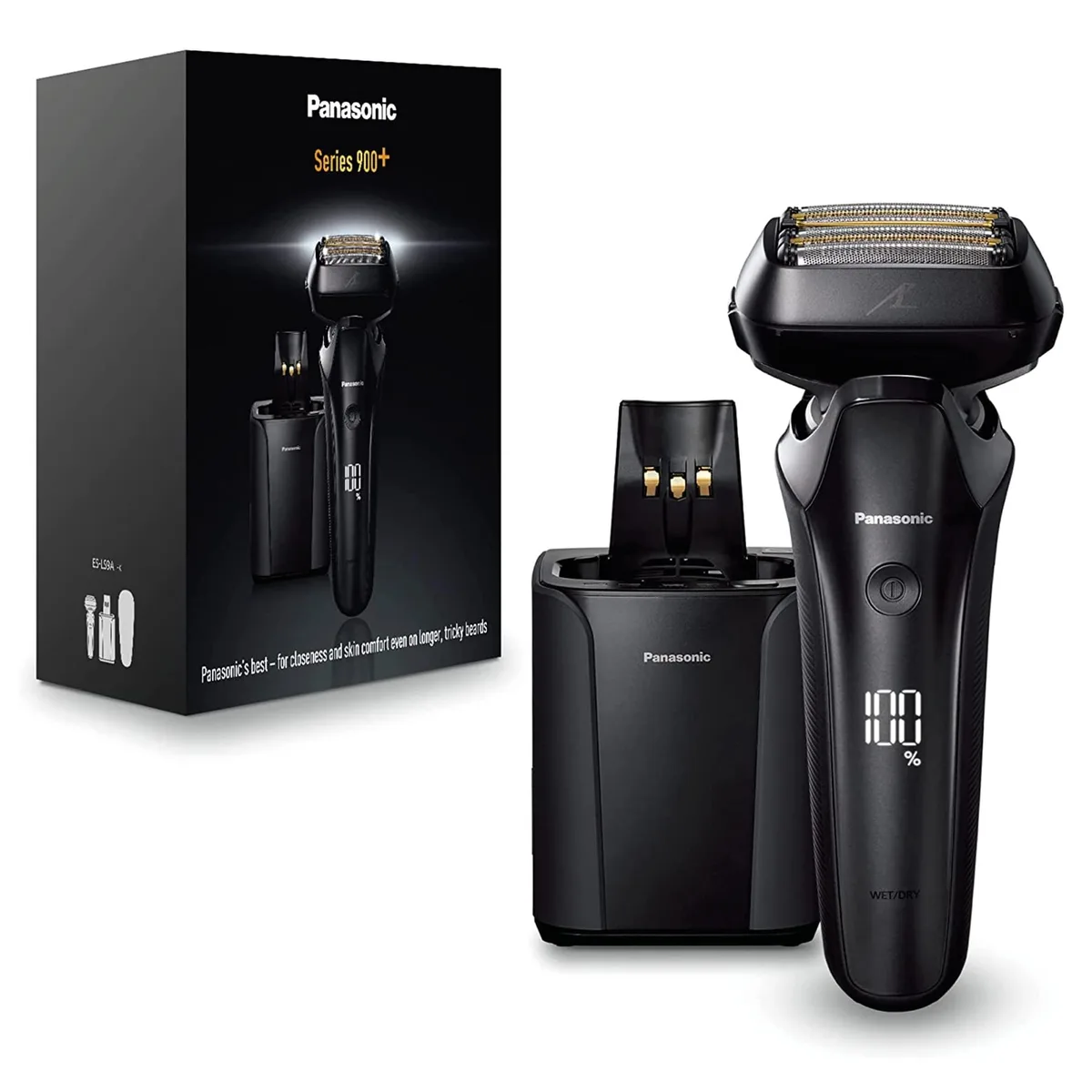 Panasonic Panasonic ES-LS9A-K803 Series 900+ 6-Blade Foil Shaver with Cleaning Station, Black — product photo