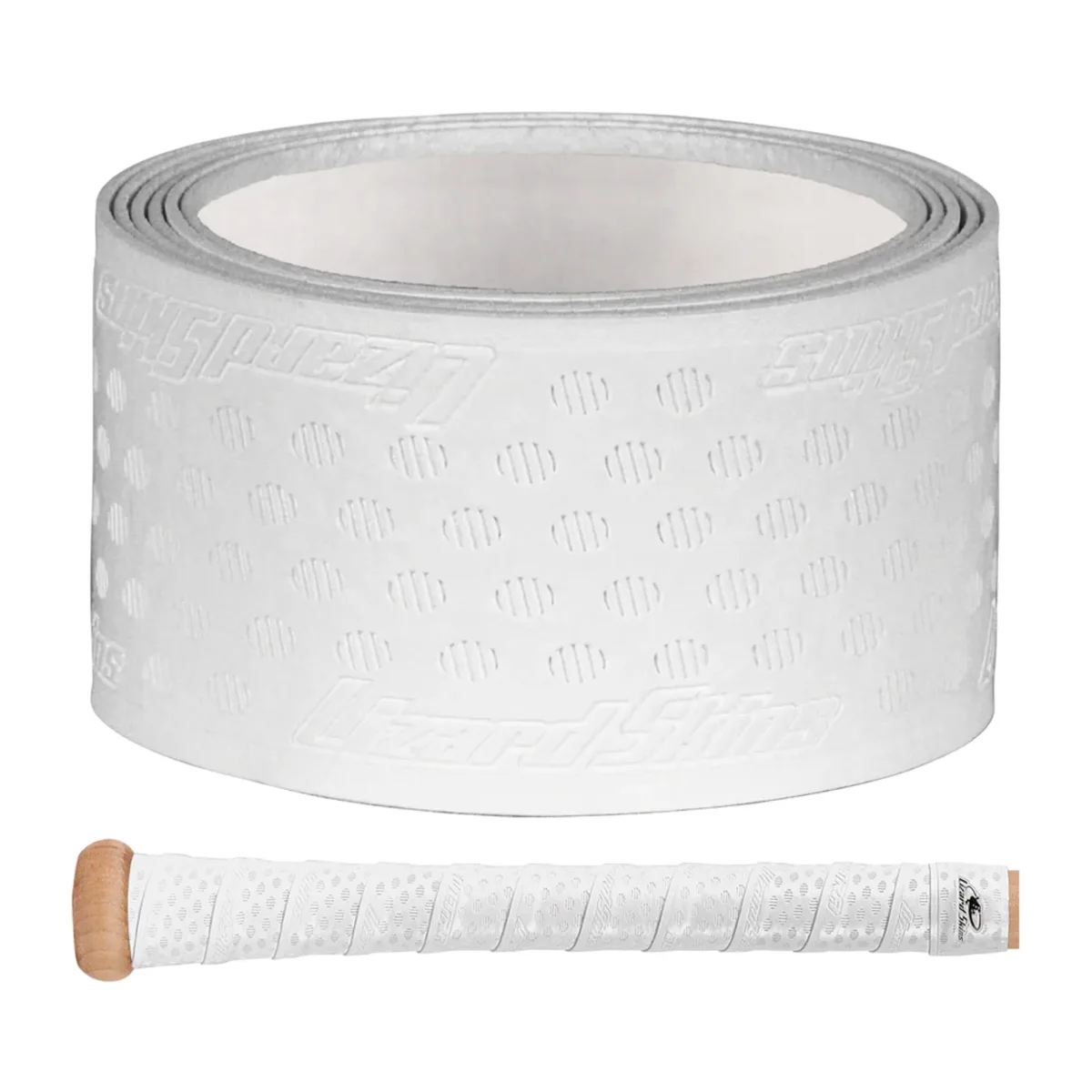 White 1.8 mm thick bat grip tape roll 39 inches long