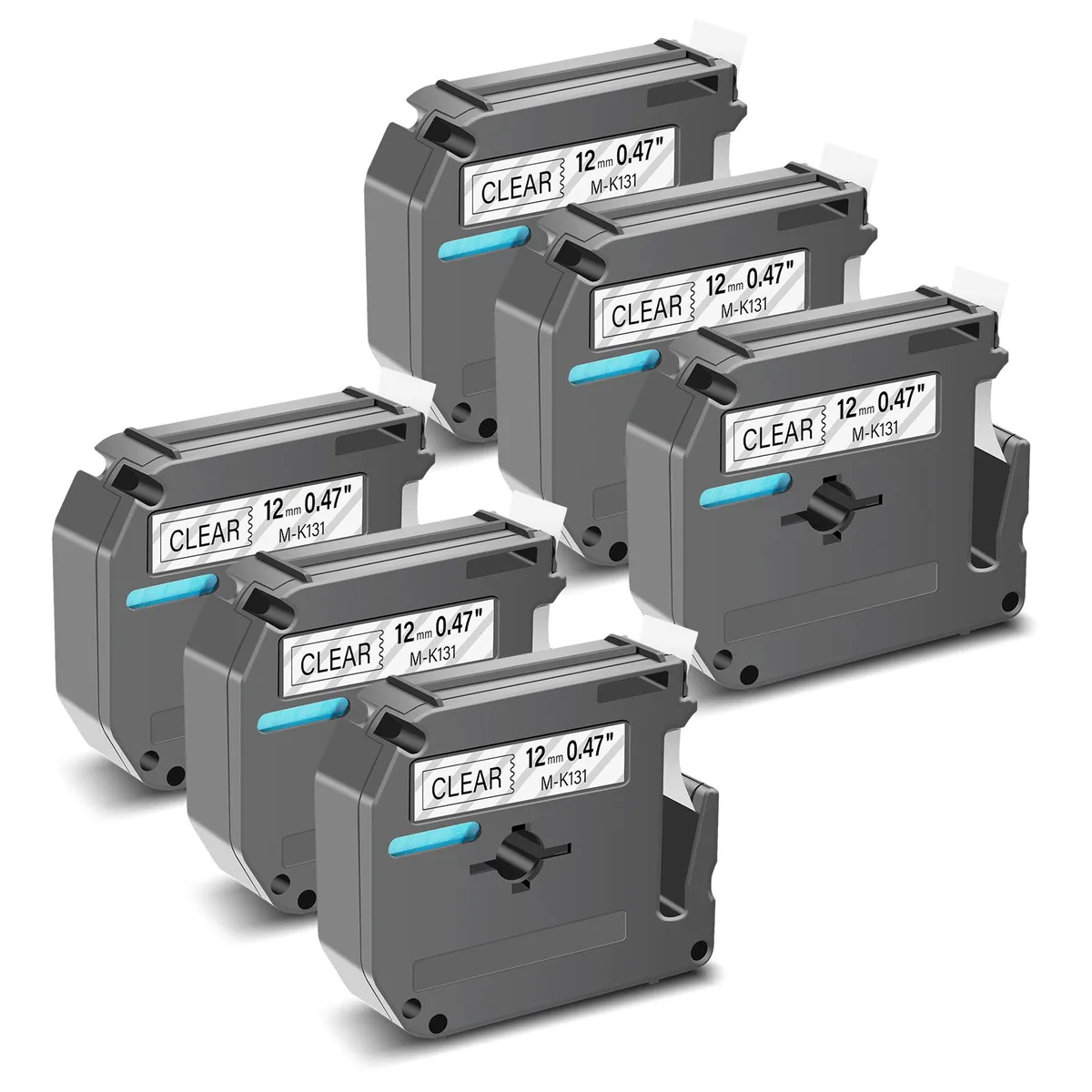 GREENCYCLE GREENCYCLE MK-131 label tape 12mm 0.47in 26.2ft 6 pack — product photo